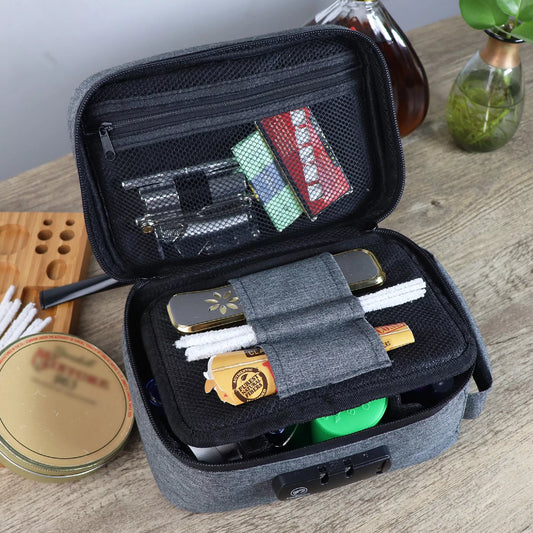 Smell Proof Case with Combination Lock Container Storage Bag