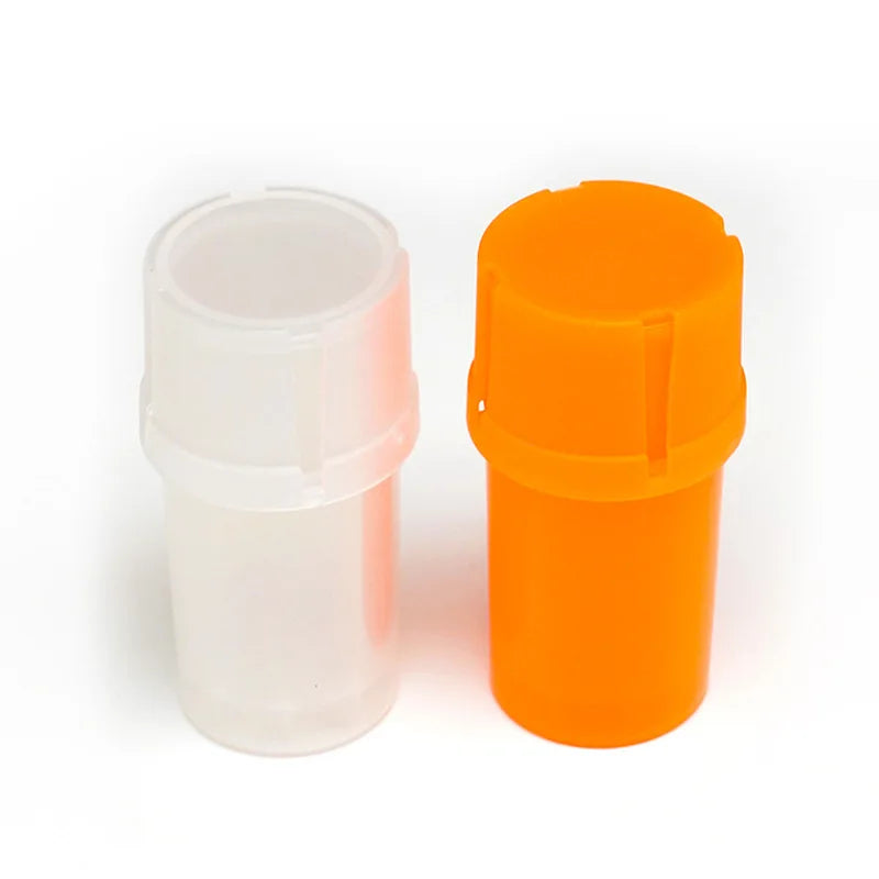 3.5" No-Smell Herb Storage Container and Grinder Plastic