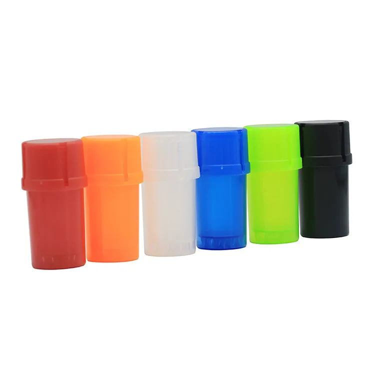 3.5" No-Smell Herb Storage Container and Grinder Plastic